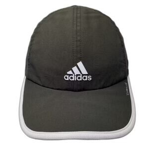 Adidas Baseball Cap Black White OS Climalite Athletic Running Mesh Slideback Hat